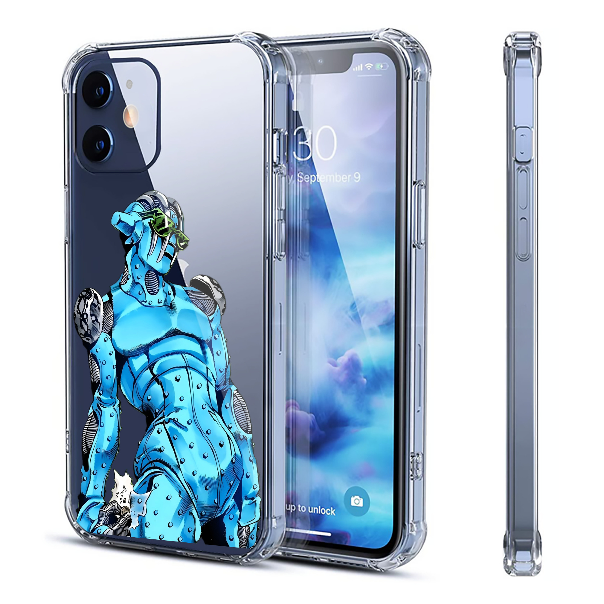 （画像用） ジョジョの奇妙な冒険 JoJo's Bizarre Adventure 【iPhone 12シリーズ対応】透明スマホケース（クリアソフトケース）